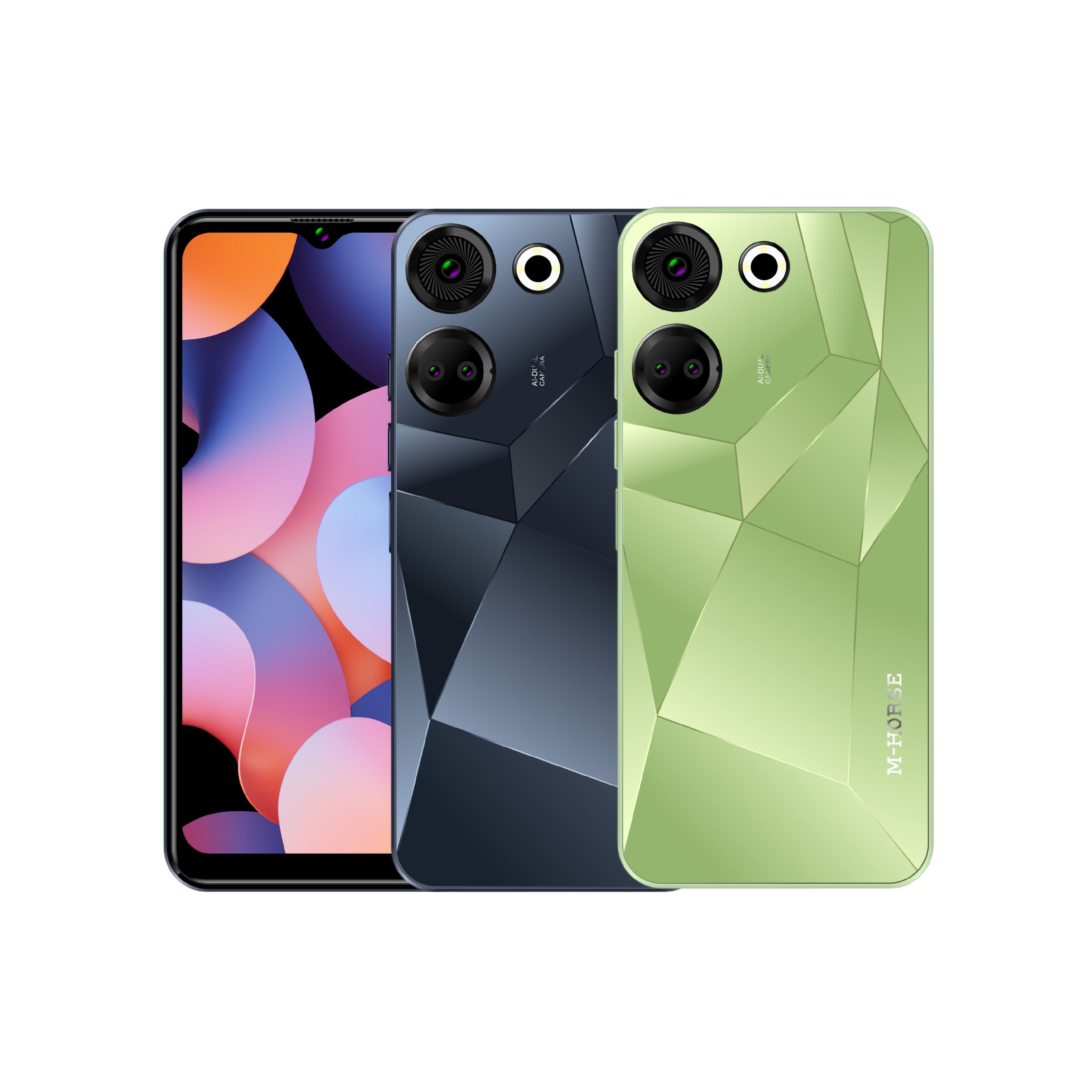 M-HORSE android 13 dual sim card cheap phone and beauty camera 4G 128GB smartphone make your own brand phone factory